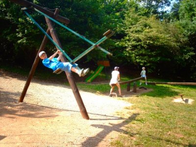 La Barbette, a few minutes walk, has games for the children as well as good walks