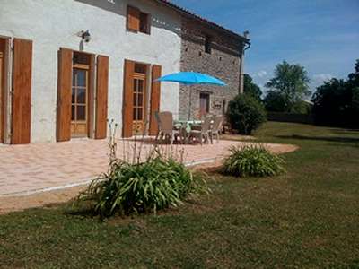 The holiday gite, from the courtyard