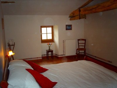 The bedroom has some lovely views across open countryside