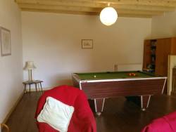 Games room with pool table and loads of other games and books